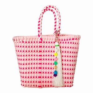Maria Victoria Bag - Pink and White - Mini